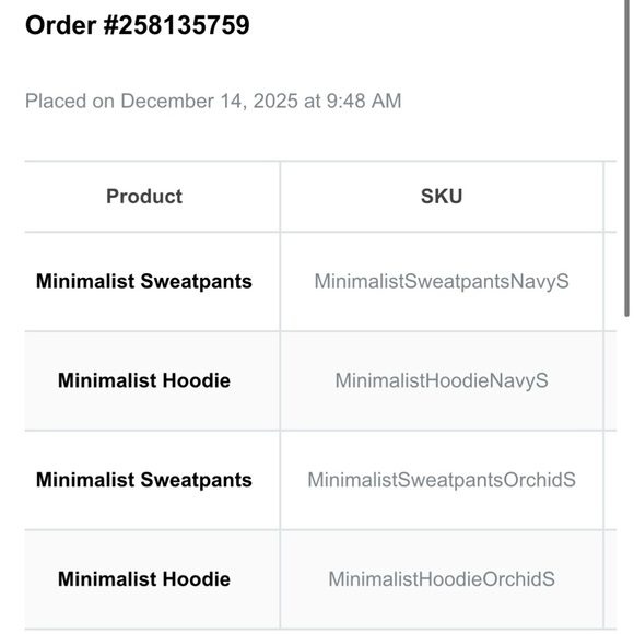 NWT Comfort Minimalist Hoodie | Size Small  | Color Navy - Picture 5 of 5